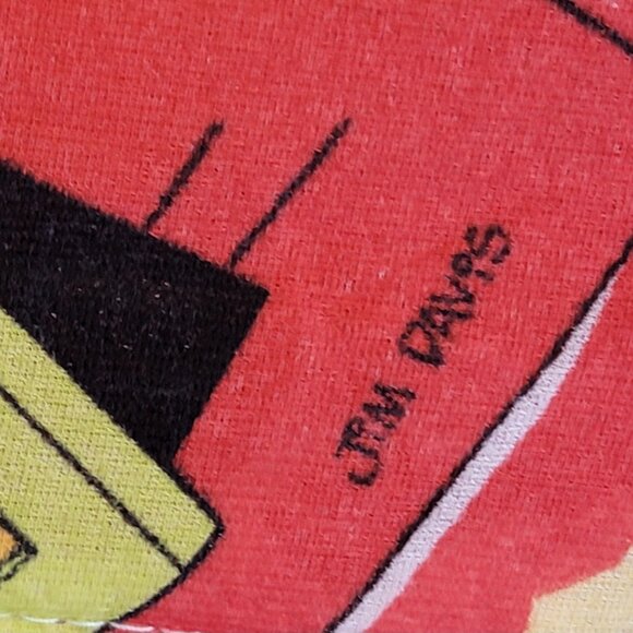 Garfield Rare Vintage 1978 Sleeping Bag Jim Davis 70s Blanket Comforter 68 x 32 - Picture 8 of 14